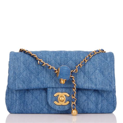 chanel denim small flap bag|chanel denim bag vintage.